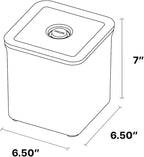 Premium Airtight Food Storage Containers, 3.28qt 1 Piece, Smart One-Click Seal Lid, No Hinges, Patented Double Silicone Lining, 100% Leak Proof, BPA-FREE, Dishwasher, Microwave Safe