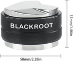 BLACKROOT 58mm Precision Coffee Distributor and Tamper,Dual Head Leveler Tool with Adjustable Depth for Consistent Espresso Puck Prep, Fits 58mm Portafilters