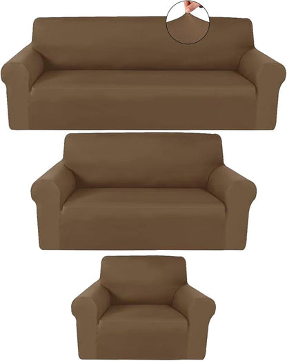 Peryiter 3 Pcs Couch and Loveseat Covers Set Sofa Cover by Peryiter