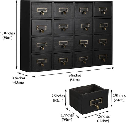 16 Drawers Apothecary Cabinet - Image 3