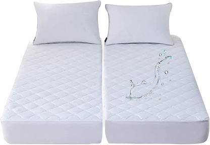 Waterproof Quilted Split California King Mattress Protector Pad by Kingnex