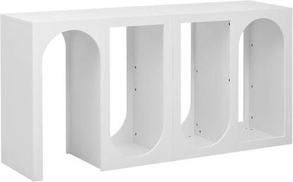 Bookshelf, Modular Storage Shelves Entryway Console Table Organizer - Image 5