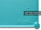 Hoki Found L Silicone Pet Food Mats Tray - Non Slip Pet Dog Cat Bowl Mats Placemat - Dog Pet Cat Feeding Mat - Waterproof Dog Cat Food Mats -Pet Water Mats for Floors -Teal