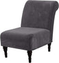 H.VERSAILTEX Armless Accent Chair Covers Thick Velvet Armless Chair Slipcovers by HVERSAILTEX