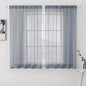 MIULEE 2 Panels Sheer Curtains for Living Room 54X63 Inch Dark Grey | Sheer by MIULEE