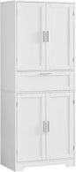 Iwell 67" Tall Storage Cabinet, Rattan Cabinet by IWELL