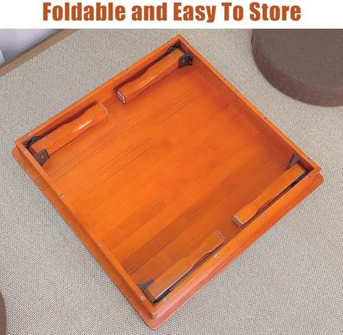 Korean Style Folding Solid Wood Low Table - Image 3