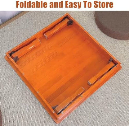 Folding Solid Wood Low Table - Image 3