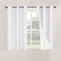 H.VERSAILTEX Primitive Linen Curtains 100% Blackout Curtain Drapes Burlap by HVERSAILTEX