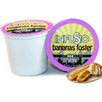 InfuSio Coffee Pods 96 Count - Bananas Foster Coffee, Medium Roast Flavored Single Serve Pods for Keurig K Cups Brewers - InfuSio Premium Roasted Keurig 2.0 Compatible