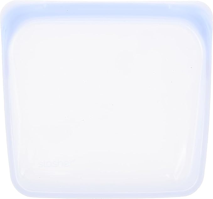 Stasher Platinum Silicone Food Grade Reusable Storage Bag, Amethyst (Sandwich) | Reduce Single-Use Plastic | Cook, Store, Sous Vide, or Freeze | Leakproof, Dishwasher-Safe, Eco-friendly | 28 Oz