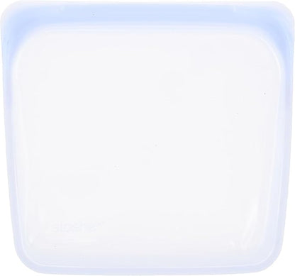 Stasher Platinum Silicone Food Grade Reusable Storage Bag, Amethyst (Sandwich) | Reduce Single-Use Plastic | Cook, Store, Sous Vide, or Freeze | Leakproof, Dishwasher-Safe, Eco-friendly | 28 Oz