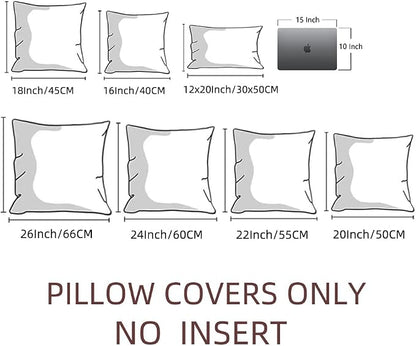 Fancy Homi Set of 2 Light Blue Euro Decorative Throw Pillow Covers 26x26 Inch - Image 6