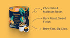 Kahawa 1893 Dark Roast Coffee K-Cup Pods Serengeti Blend (20 Count) - As Seen on Shark Tank, Low Acid, High Antioxidants, Naturally Sweet, Organically Grown, Ethically & Sustainably Sourced