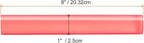HARFINGTON Acrylic Clay Roller 8 Inch x 1 Inch Solid Non-Stick Plastic Round Tube Roller Polymer Clay Rod Fondant Rolling Pin for Shaping, Sculpting, Modeling DIY Crafts, Pink