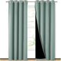 NICETOWN 100% Blackout Curtains 84 inches Long, Seafoam Green, 52 inches Wide by NICETOWN