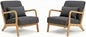 Set of 2 Mid Century Modern Accent Chair by Unknown