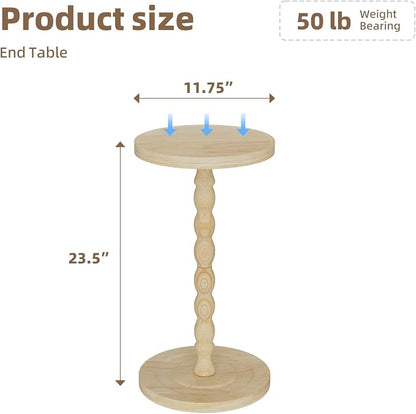 Simple Trending Round Side Table, Small Drink Table, Beside End Table - Image 3