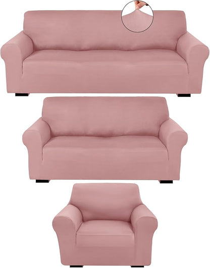 Peryiter 3 Pcs Couch and Loveseat Covers Set Sofa Cover by Peryiter