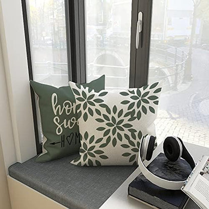 YCOLL Pillow Covers 16x16 Set of 4, Modern Sofa Throw Pillow Cover, Decorative - Image 3