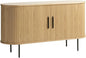 Unique Furniture Modern 2-Door Slideboad in Natural Oak by UniqueFurniture