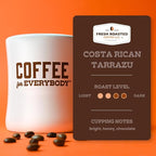 Fresh Roasted Coffee, Costa Rican Tarrazu, 2 lb (32 oz), Medium Roast, Kosher, Whole Bean