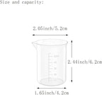 17 Oz Transparent Lab Measuring Cup, 500ml Plastic Beaker Cups, for Science Experiment, Liquid Measuring, 12 Pcs