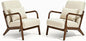 Set of 2 Mid Century Modern Accent Chair by Unknown