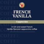 Victor Allen's Coffee French Vanilla Cappuccino, 12 Count, Single Serve Cappuccino Mix for Keurig K-Cup Brewers