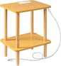 FORAOFUR End Table with Charging Station, Small Tables by FORAOFUR