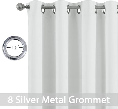 Yakamok Room Darkening Curtains 52x96 inch Greyish White-Living Room | 2 panels - Image 2