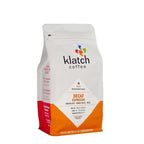 Klatch Coffee Decaf Espresso Medium-Dark Roast, 310 Grams, Whole Bean