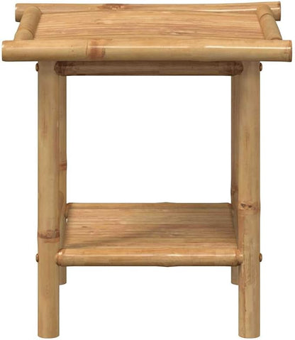 Natural Bamboo Fiber Square Coffee Table Eco-Friendly Modern Design - Image 4