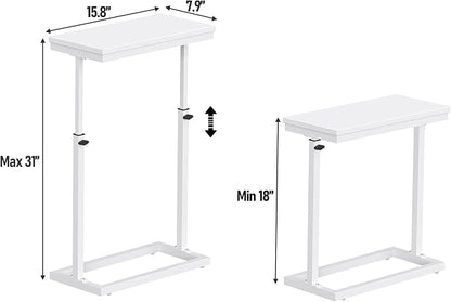 TUTOTAK End Table, Side Table, Tall Couch Table, Sofa Table, Living Room - Image 3