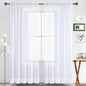 SpaceDresser Sheer Voile Window Treatment Rod Pocket Curtain Panels by SpaceDresser