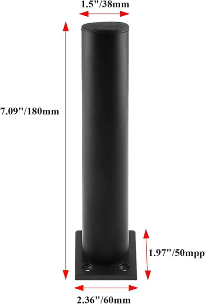Set of 4 Furniture Legs 7 Inch, Adjustable Aluminum Alloy Cabinet Legs - Image 3
