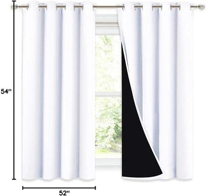 NICETOWN 100% Blackout Curtains 54 inches Long, Double-Deck Completely Blackout - Image 10
