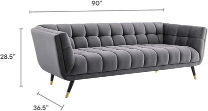 Modway Adept Contemporary Mid-Century Modern Performance Velvet Upholstered - Image 2