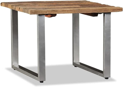 Coffee Table Solid Reclaimed Wood 21.7"x21.7"x15.7", Center Table, Side Table - Image 6
