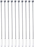 20 pcs Stainless Steel Coffee Beverage Stir Sticks Cocktail Stirrers Drink Swizzle Stick 7.4" Swizzle Stick Picks Tools