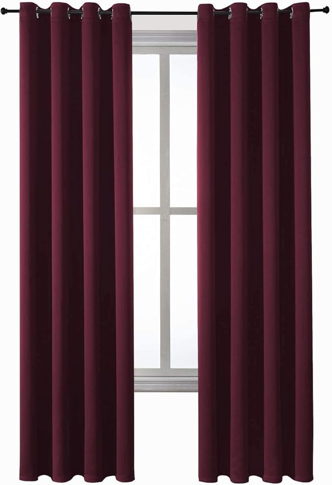 ChrisDowa Blackout Curtains for Bedroom and Living Room 84 Inches Long | 2 - Image 7