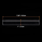HARFINGTON Acrylic Clay Roller 7.28 Inch x 1 Inch Solid Non-Stick Plastic Round Tube Roller Polymer Clay Rod Fondant Rolling Pin for Shaping, Sculpting, Modeling DIY Crafts, Transparent