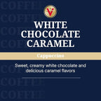 Victor Allen's Coffee White Chocolate Caramel Cappuccino, 12 Count, Single Serve Coffee Pods for Keurig K-Cup Brewers