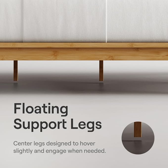 Nectar Bamboo Platform Bed Frame & Headboard - Image 3