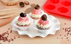 Silicone Muffin Pan Set - Mini 24 Cups, Regular 12 Cups Cupcake Pan, Jumbo 6 Cups Muffin Pan Silicone Bakeware for Baking Set of 3