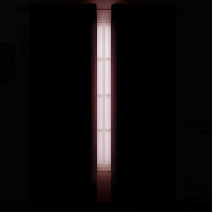 Red Thermal Blackout Curtains/38 x 84 Inch/Set of 2 Panels Room Darkening - Image 3