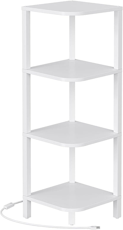 TUTOTAK Corner Shelf, 4-Tier Corner Bookshelf - Image 8