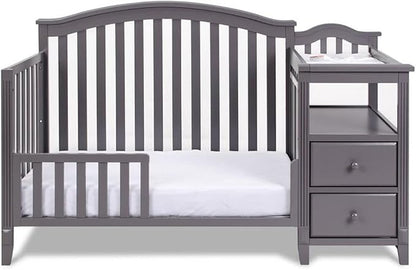 Pemberly Row 4-in-1 Convertible Crib and Changer, Sustainable Gray Pine Wood - Image 6