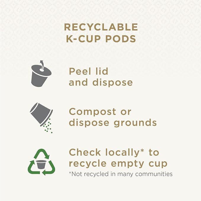 Peet's Coffee, Light Roast K-Cup Coffee Pods for Keurig Coffee Machines - Sun Catcher, 10 Count (1 Box of 10 K Cups)