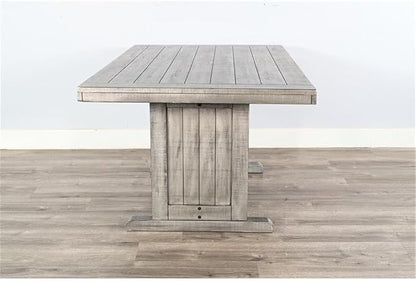 Pemberly Row 4-Pieces Dining Set Wood, Rectangular in Alpine Gray - Image 3